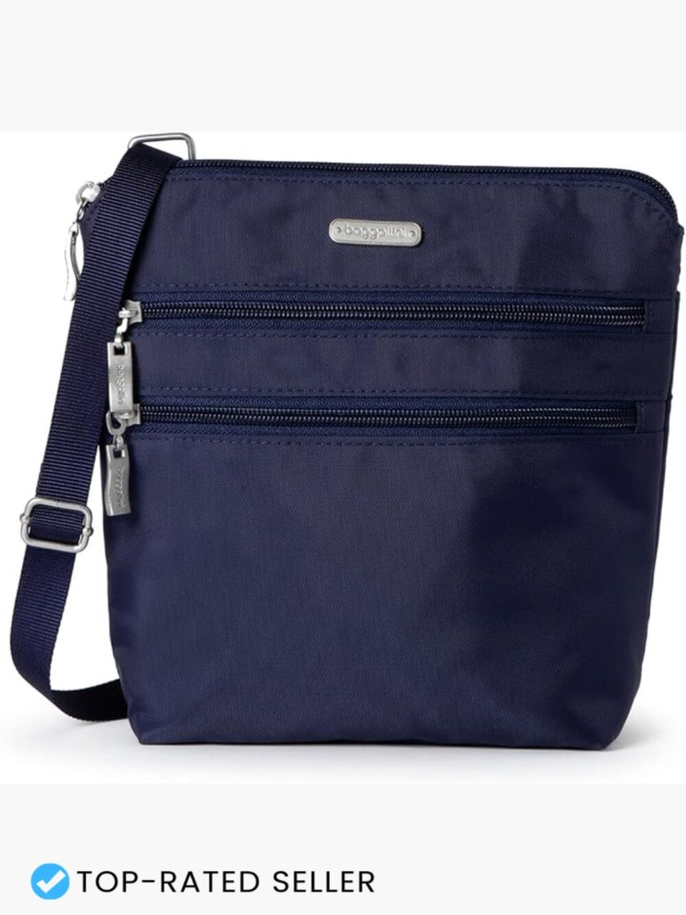 Lightweight Nylon Crossbody Bag Adjustable Strap RFID Travel Purse Minimal Chic
